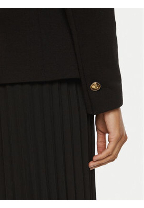 Luisa Spagnoli Marynarka Merilu 541287 Czarny Slim Fit. Kolor: czarny. Materiał: wełna