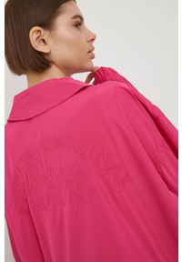adidas Originals kurtka Always Original HG1237 damska kolor różowy przejściowa oversize. Kolor: różowy. Materiał: materiał #5
