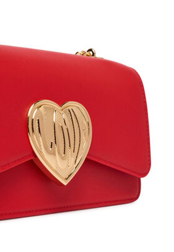 Love Moschino - LOVE MOSCHINO Torebka JC4147PP1OL1650A Czerwony. Kolor: czerwony. Materiał: skórzane