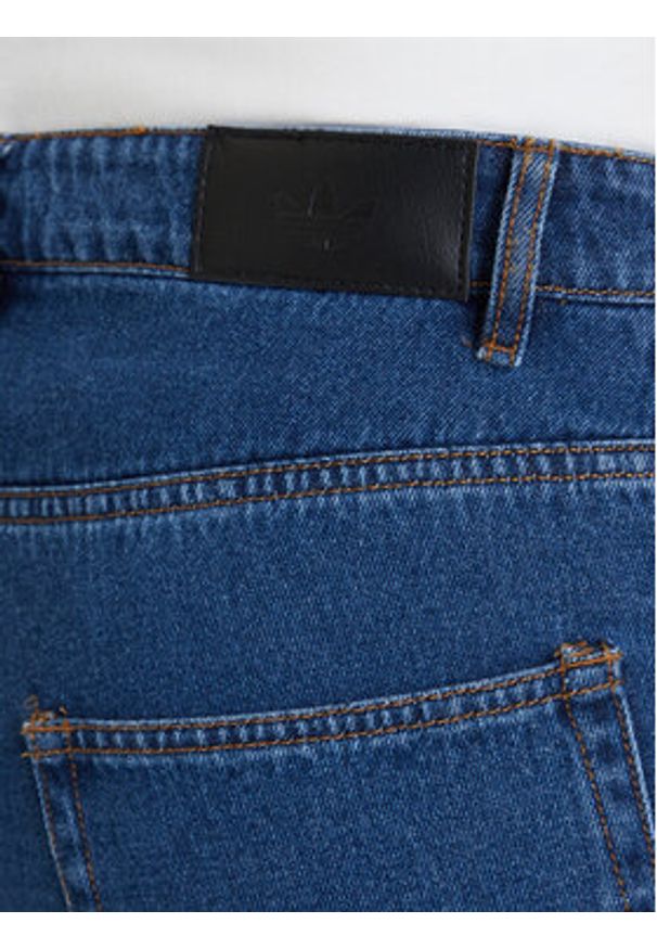 Adidas - adidas Szorty jeansowe adicolor Firebird KD1500 Niebieski Loose Fit. Kolor: niebieski. Materiał: bawełna