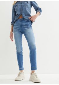 bonprix - Bardzo miękkie dżinsy 7/8. Okazja: do pracy. Kolor: niebieski #1