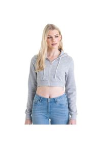 AWDIS - Bluza Z Kapturem Damska Wrzosowa. Typ kołnierza: kaptur. Kolor: szary
