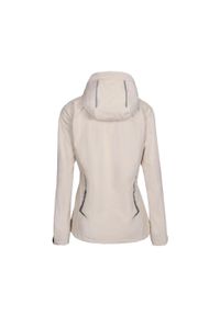 Aulp - Kurtka softshell damska AULP ROSSA wodoodporna oddychająca regulowana z kapturem. Typ kołnierza: kaptur. Kolor: beżowy. Materiał: softshell. Sport: turystyka piesza #2