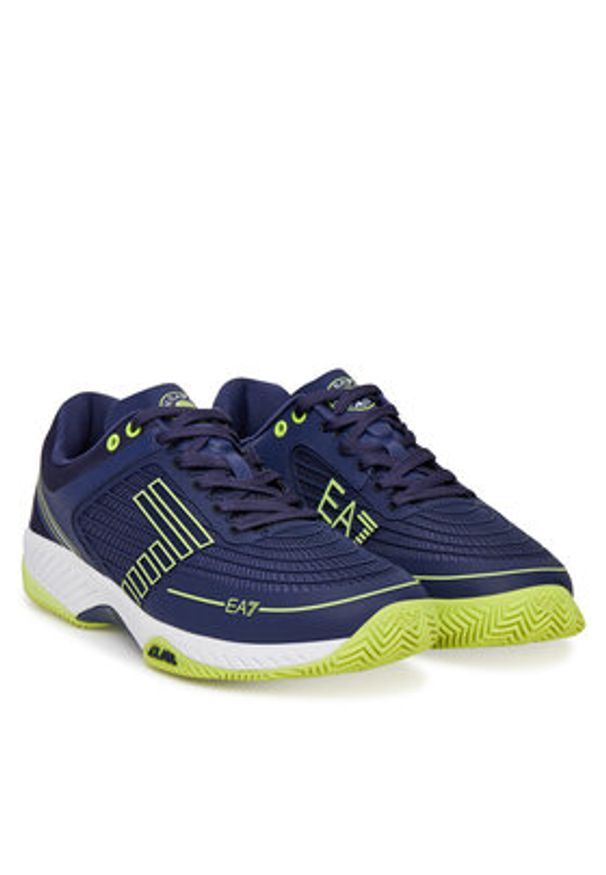 EA7 Emporio Armani Sneakersy X8X242 XK438 R980 Granatowy. Kolor: niebieski. Materiał: skóra