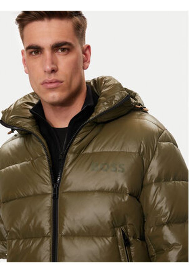 BOSS Kurtka zimowa H-Calando1 50520200 Zielony Regular Fit. Kolor: zielony. Materiał: syntetyk. Sezon: zima