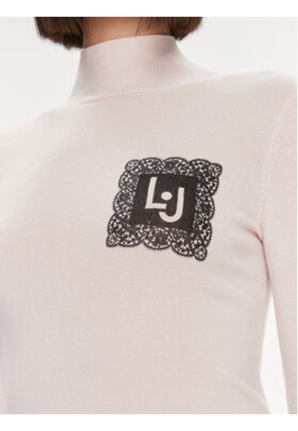Liu Jo Sweter 5F3086 MS49I Różowy Regular Fit. Kolor: różowy. Materiał: wiskoza