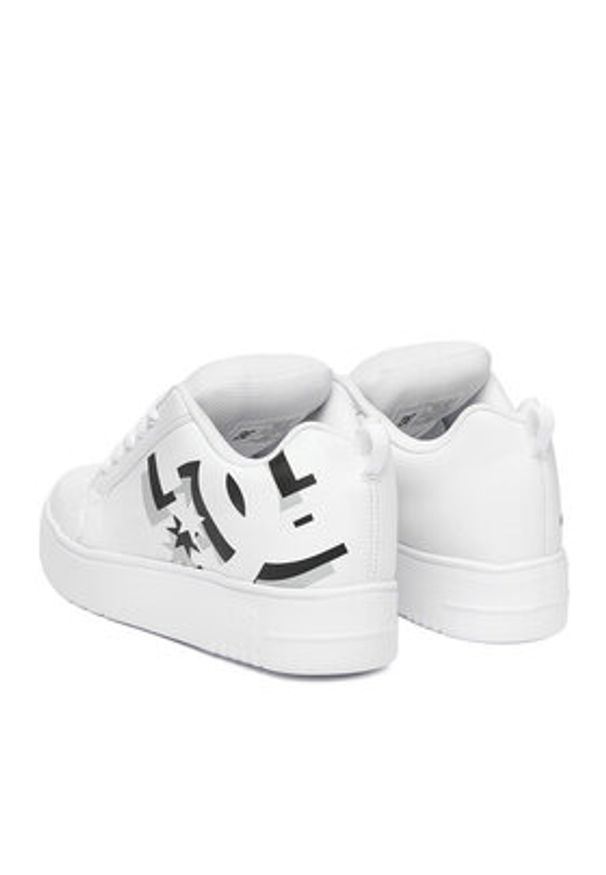DC Shoes Sneakersy CEO-COURT GRAFFIK PLATFORM DC02422101 Biały. Kolor: biały. Materiał: skóra. Obcas: na platformie