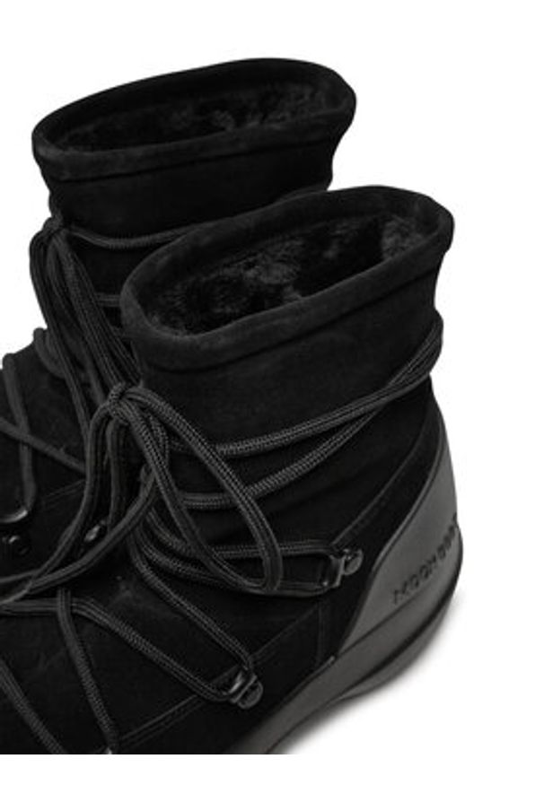 Moon Boot Śniegowce Luna Boot Suede 80D2480030 Czarny. Kolor: czarny. Materiał: skóra, zamsz