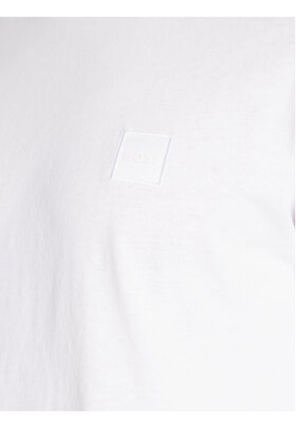 BOSS - Boss Longsleeve Tacks 50476192 Biały Regular Fit. Kolor: biały. Materiał: bawełna. Długość rękawa: długi rękaw