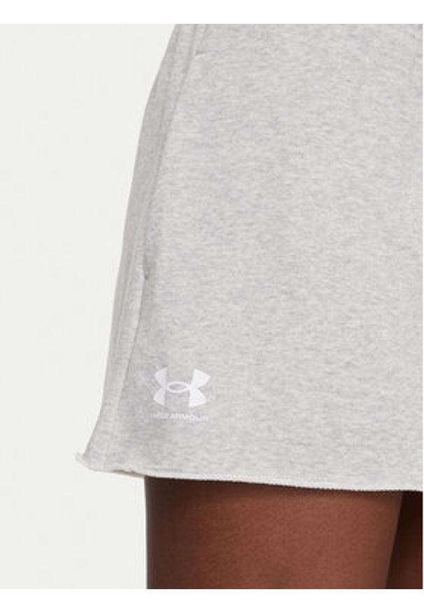 Under Armour Szorty sportowe Rival 1389657 Szary Regular Fit. Kolor: szary. Materiał: bawełna