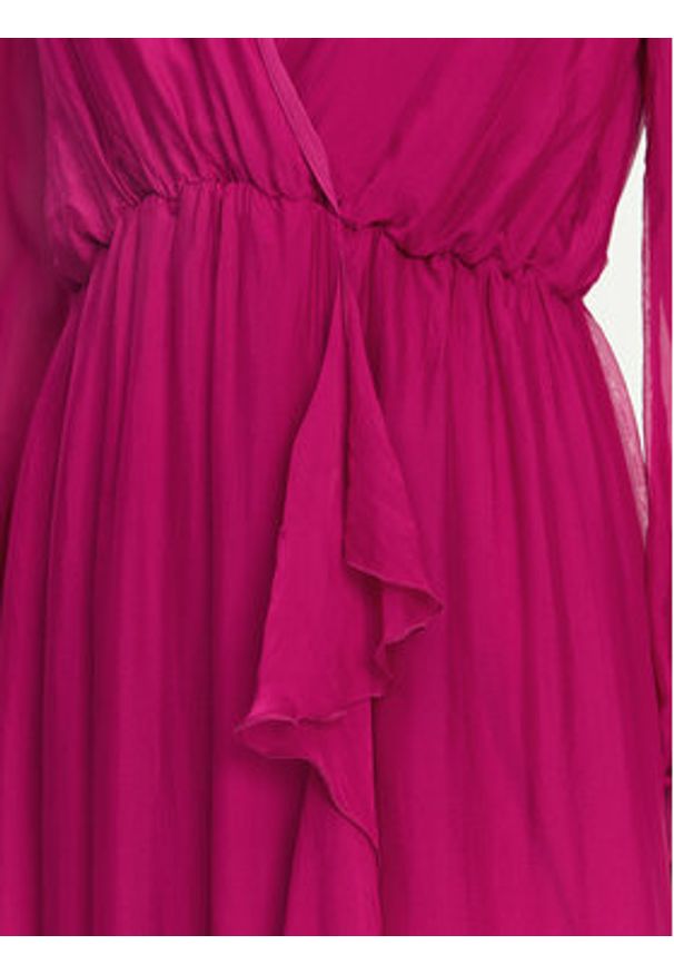 Haveone Sukienka letnia AFF-N013 Różowy Loose Fit. Kolor: różowy. Materiał: jedwab. Sezon: lato