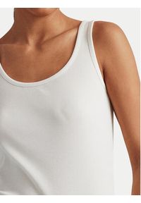 Lauren Ralph Lauren - LAUREN RALPH LAUREN Top 200704777004 Biały Slim Fit. Kolor: biały. Materiał: bawełna #2
