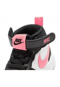 Buty Nike Court Borough Mid2 (TDV) Jr CD7784-005 białe. Kolor: biały. Materiał: materiał, syntetyk, skóra. Szerokość cholewki: normalna. Model: Nike Court #5