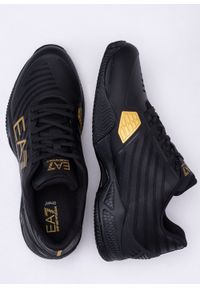 Sneakersy męskie czarne EA7 Emporio Armani X8X079 XK203 M701. Okazja: do pracy, na spacer, na co dzień. Kolor: czarny. Sport: turystyka piesza #4