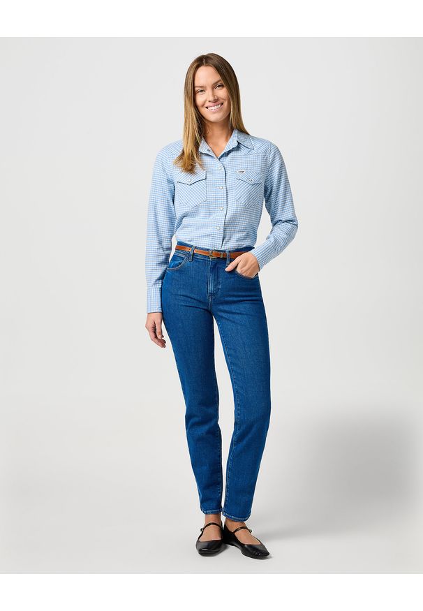 Wrangler - WRANGLER DAMSKI PASEK WRANGLER THIN WESTERN BELT COGNAC 112365349