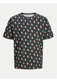 Jack & Jones - Jack&Jones T-Shirt Xmas Merry 12265399 Czarny Standard Fit. Kolor: czarny. Materiał: bawełna #4