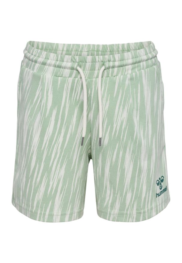 Szorty dla dziewcząt Hummel Sophia. Kolor: wielokolorowy, zielony, brązowy. Długość: krótkie. Wzór: nadruk. Sezon: lato. Styl: młodzieżowy