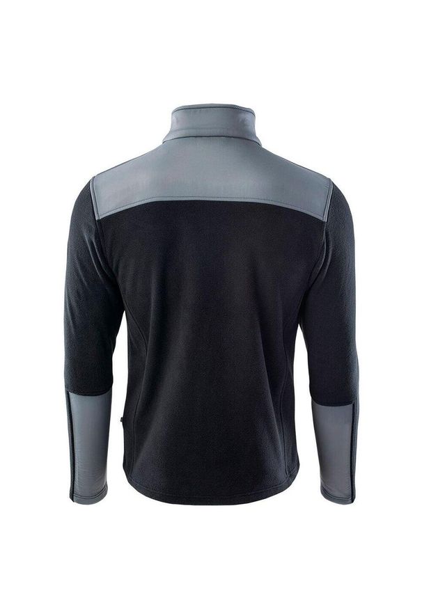 Hi-tec - Męska Bluza Polarowa Huasco II. Kolor: czarny, szary, wielokolorowy. Materiał: polar. Sezon: zima. Sport: turystyka piesza
