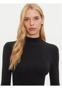 MICHAEL Michael Kors Sukienka dzianinowa MF482Q14VR Czarny Slim Fit. Kolor: czarny. Materiał: wełna