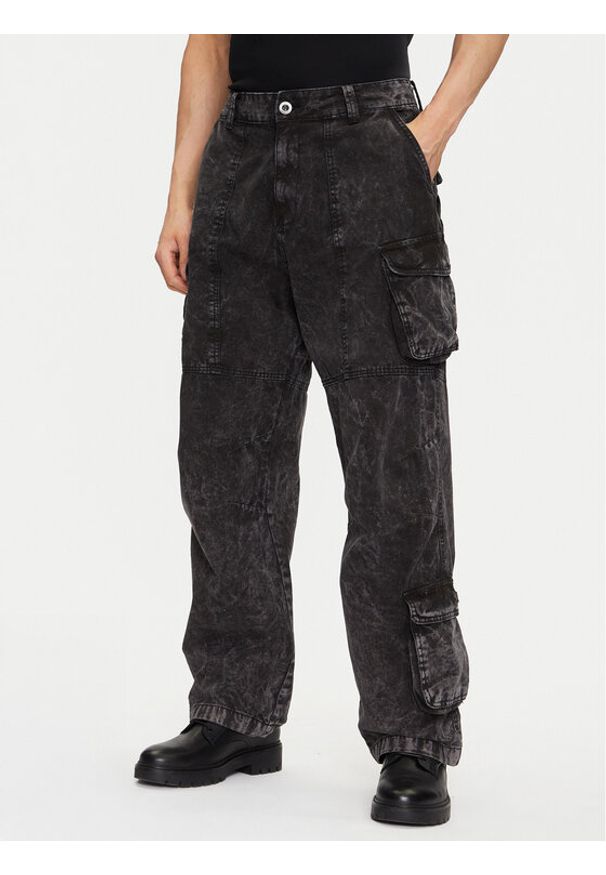 Alpha Industries Jeansy Canvas Acid Pant 156212 Czarny Regular Fit. Kolor: czarny