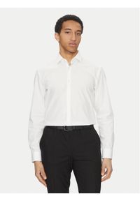 Hugo - HUGO Koszula Koey 50539808 Biały Slim Fit. Kolor: biały. Materiał: bawełna #1
