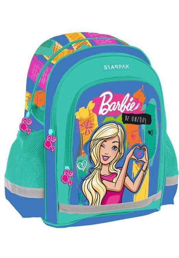 Starpak Plecak szkolny Barbie turkusowy (372646). Kolor: turkusowy
