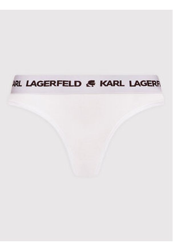 Karl Lagerfeld - KARL LAGERFELD Komplet 2 par stringów Logo Set 211W2126 Biały. Kolor: biały. Materiał: lyocell