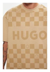 Hugo T-Shirt Narliparo 50517942 Beżowy Loose Fit. Kolor: beżowy. Materiał: bawełna #3