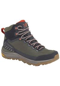 Buty trekkingowe męskie Karrimor Peregrine. Wysokość cholewki: za kostkę. Zapięcie: sznurówki. Kolor: zielony. Materiał: guma, materiał, syntetyk. Szerokość cholewki: normalna