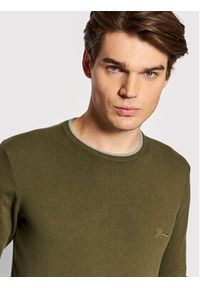 Guess Sweter Kevin M1YR53 Z2SA0 Zielony Slim Fit. Kolor: zielony. Materiał: bawełna #4