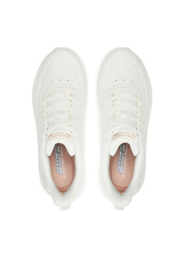skechers - Skechers Sneakersy 117485/WHT Biały. Kolor: biały. Materiał: skóra