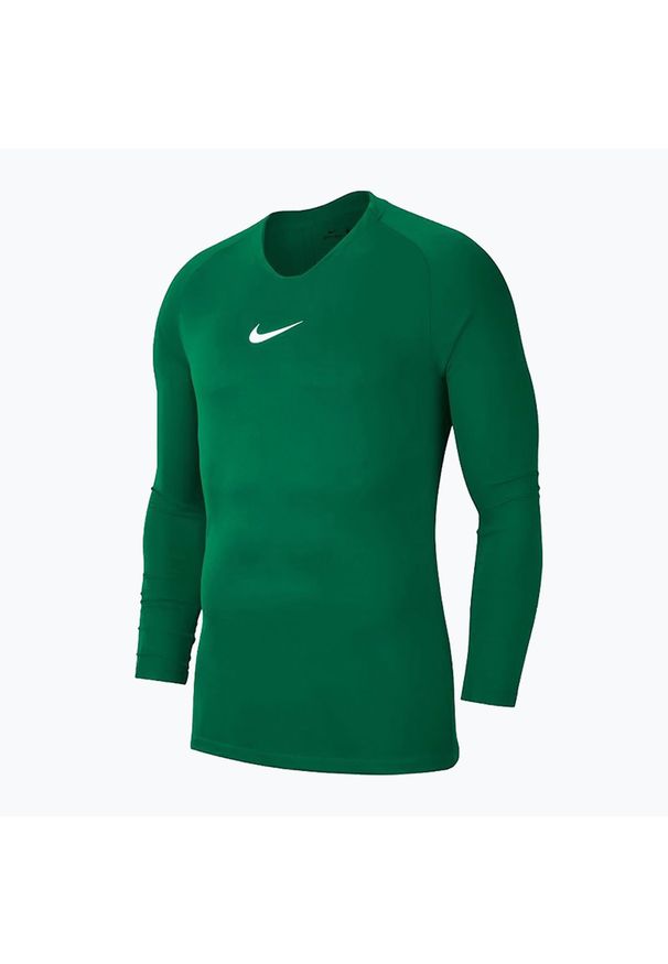 Longsleeve termoaktywny męski Nike Dri-FIT Park First Layer. Kolor: zielony. Długość rękawa: długi rękaw. Technologia: Dri-Fit (Nike). Sport: piłka nożna