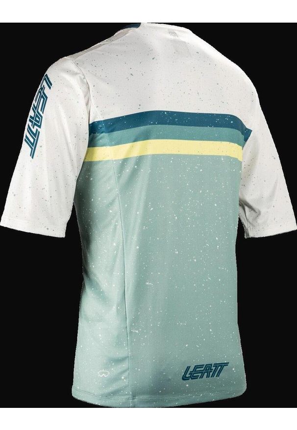 LEATT - Koszulka rowerowa męska Leatt Jersey MTB Enduro 3.0. Kolor: zielony. Materiał: jersey