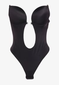 Renee - Czarne Body Transparentne z Wycięciami i Odkrytymi Plecami Vevolia. Kolor: czarny #5