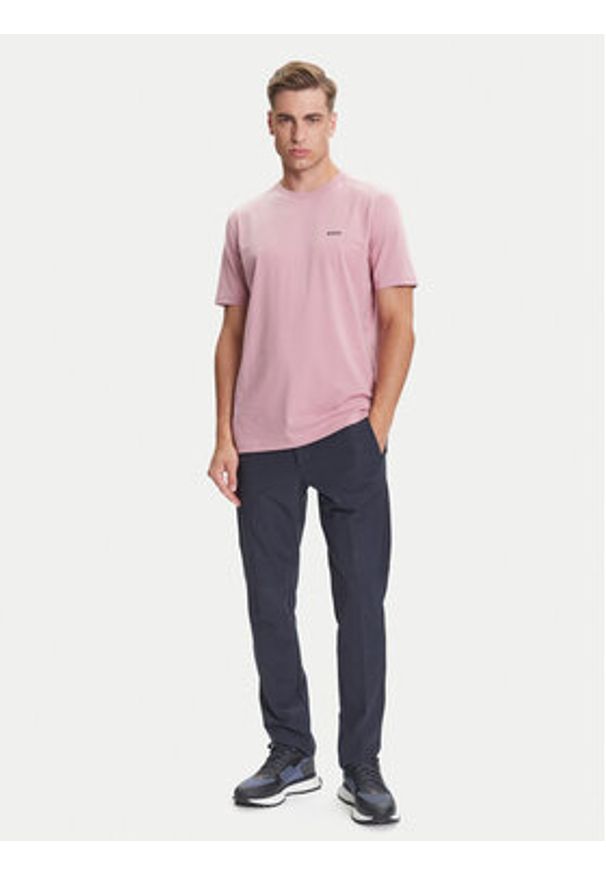 BOSS T-Shirt 50506373 Różowy Regular Fit. Kolor: różowy. Materiał: bawełna