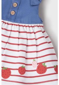 Mayoral Newborn sukienka dziecięca kolor czerwony mini rozkloszowana. Kolor: czerwony. Typ sukienki: rozkloszowane. Długość: mini #2