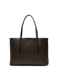 Calvin Klein Torebka Emblem Aop Tote W/ Pouch LV04F3266G Czarny. Kolor: czarny. Materiał: skórzane #2
