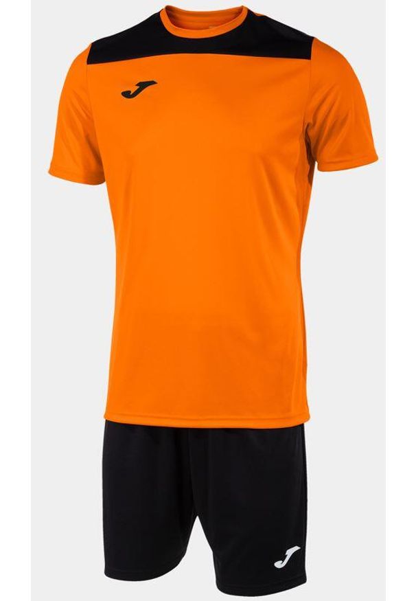 Zestaw Sportowy Joma Phoenix II 3XL Pomarańczowo-Czarny dla Mężczyzn. Kolor: czarny, pomarańczowy, wielokolorowy. Materiał: dresówka. Sport: fitness