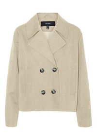 Vero Moda Trencz Chloemia 10308267 Beżowy jasny Regular Fit. Kolor: beżowy. Materiał: syntetyk #2