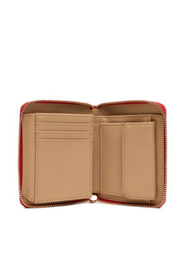 Love Moschino - LOVE MOSCHINO Duży Portfel Damski JC5702PP1NLD0500 Czerwony. Kolor: czerwony. Materiał: skóra