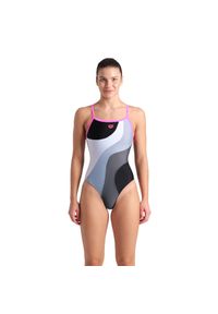 Strój kąpielowy damski jednoczęściowy Arena Multi Slices. Kolor: czarny #1