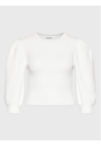 Glamorous Sweter CK5871 Biały Regular Fit. Kolor: biały. Materiał: wiskoza #4