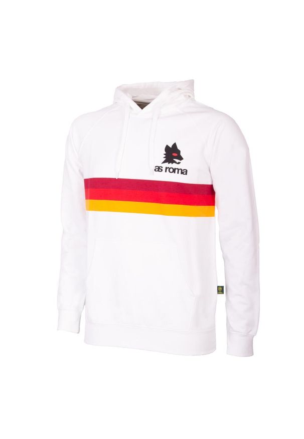COPA FOOTBALL - Bluza z kapturem dla dorosłych Listy AS Roma - Biały. Typ kołnierza: kaptur. Kolor: biały. Styl: retro