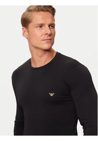 Emporio Armani Underwear Longsleeve 111023 4F512 00020 Czarny Slim Fit. Kolor: czarny. Materiał: bawełna. Długość rękawa: długi rękaw