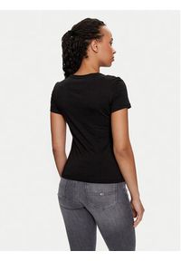Tommy Jeans T-Shirt Essential DW0DW18397 Czarny Slim Fit. Kolor: czarny. Materiał: wiskoza #5