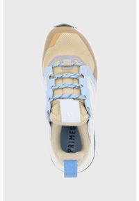 adidas TERREX Buty Trailmaker Primegre damskie kolor brązowy. Nosek buta: okrągły. Zapięcie: sznurówki. Kolor: brązowy. Materiał: materiał