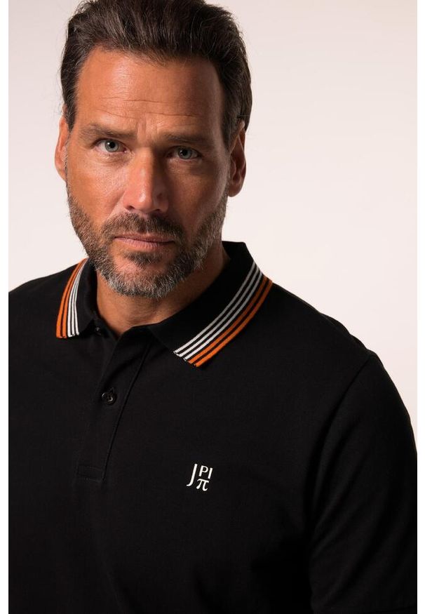 JAY-PI - Męska Koszulka polo FLEXNAMIC® outdoor rękaw 1/2 do roz. 7XL. Typ kołnierza: polo. Kolekcja: plus size. Kolor: czarny. Materiał: bawełna, materiał, elastan