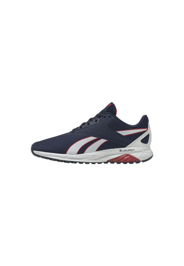 Buty do chodzenia męskie Reebok Liquifect 90. Zapięcie: sznurówki. Kolor: czerwony, niebieski, wielokolorowy. Materiał: syntetyk, materiał. Szerokość cholewki: normalna. Sport: turystyka piesza