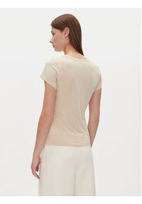 BOSS T-Shirt C_Eslane_4 50540432 Beżowy Slim Fit. Kolor: beżowy. Materiał: bawełna
