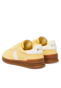 Polo Ralph Lauren Sneakersy 804956688012 Żółty. Kolor: żółty. Materiał: skóra, zamsz #5